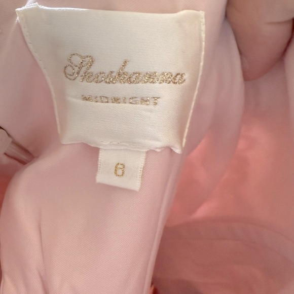 Shoshanna Midnight Algeria Lace Halter Dress Size 6 Blush Pink from Revolve - Picture 8 of 10